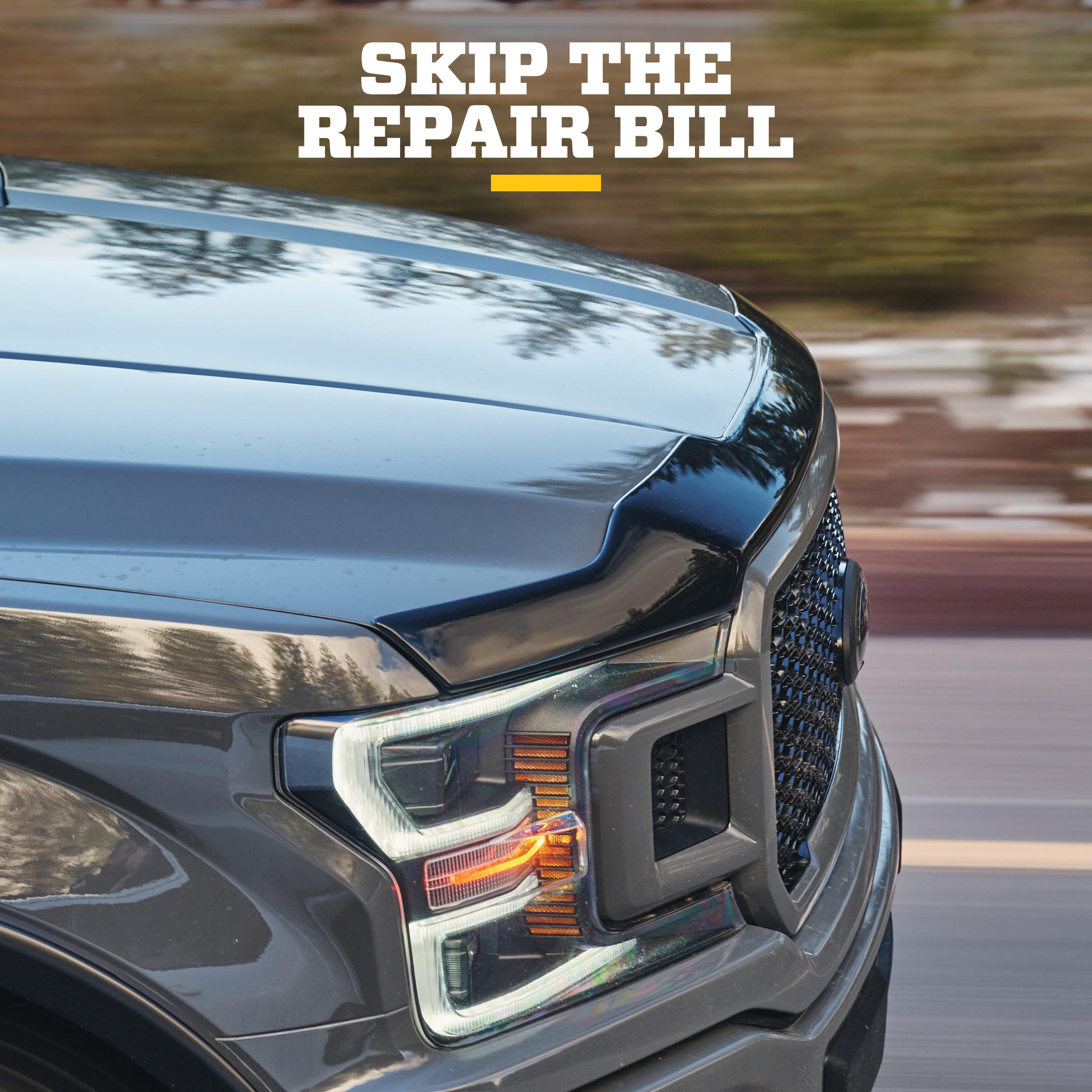 Husky Liners Aeroskin Hood Protector | Fits 2024-2026 Chevrolet Equinox EV | Low Profile Deflector/Bug Shield - 1 pc., Chrome | 2892216 - Image 6