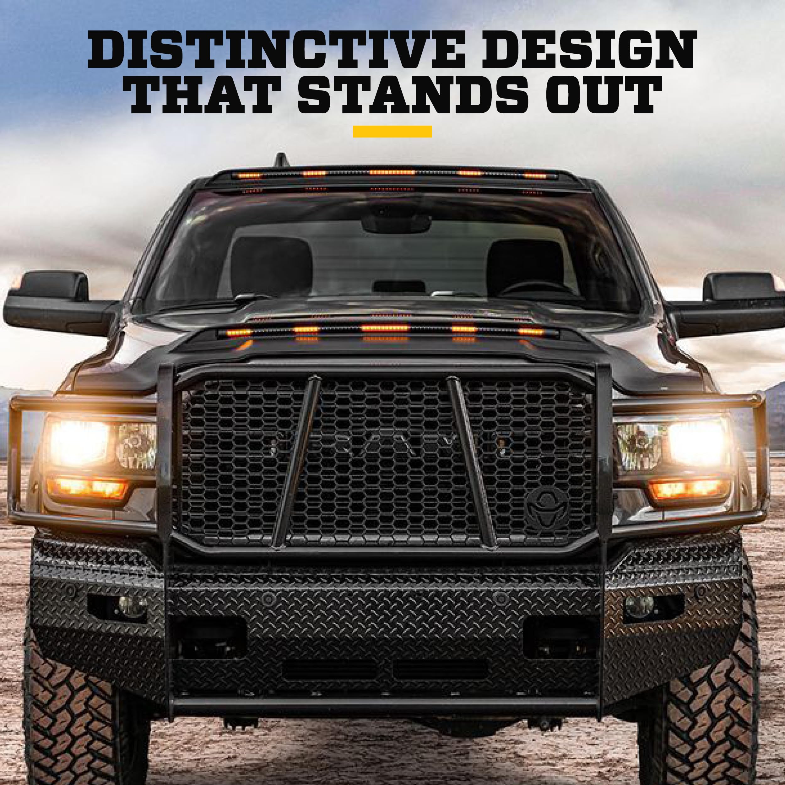 Husky Liners Aeroskin Lightshield PRO Low Profile Deflector/Bug Shield | Fits 2021-2026 Ford Bronco | Hood, 1-pc Black - 2820183 - Image 6