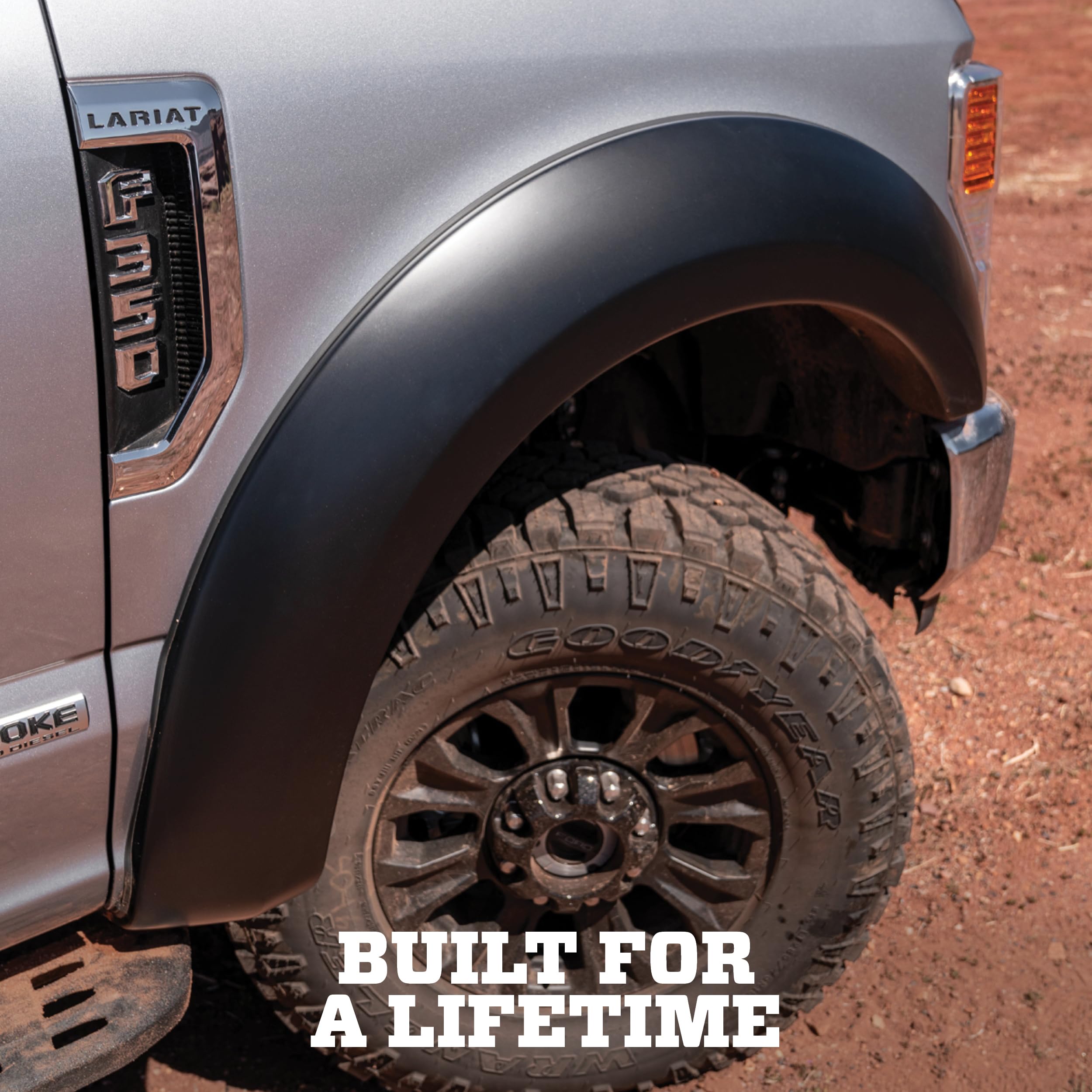 Husky Liners Fender Flares Extend-A-Fender Style | Fits 1999-2007 Ford F-250 Super Duty | Front & Rear, 4-pc Black - 2802928 - Image 5