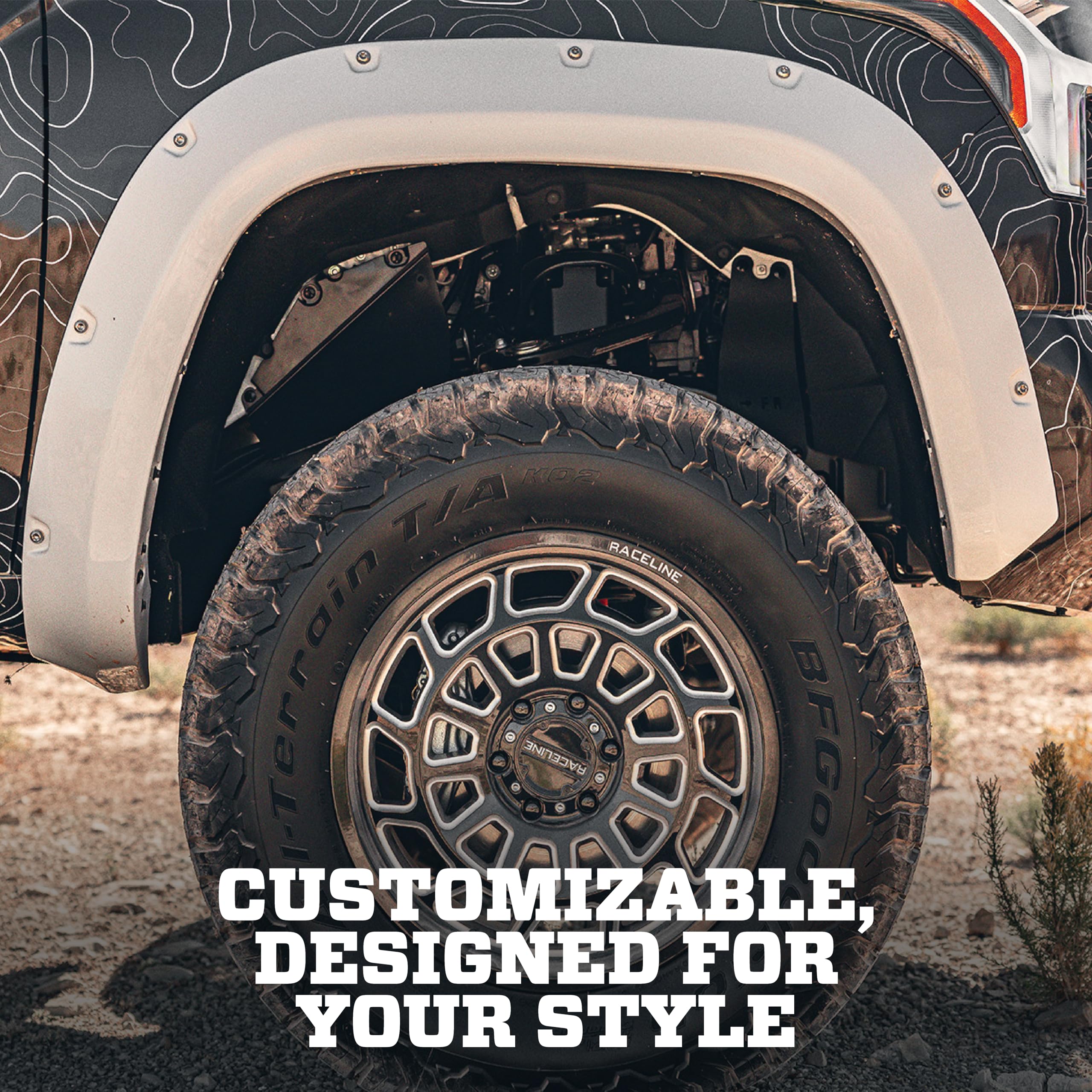 Husky Liners Fender Flares Pocket Style | Fits 2021-2026 Ford Bronco Sport | Front & Rear, 4-pc Black - 2802952 - Image 3